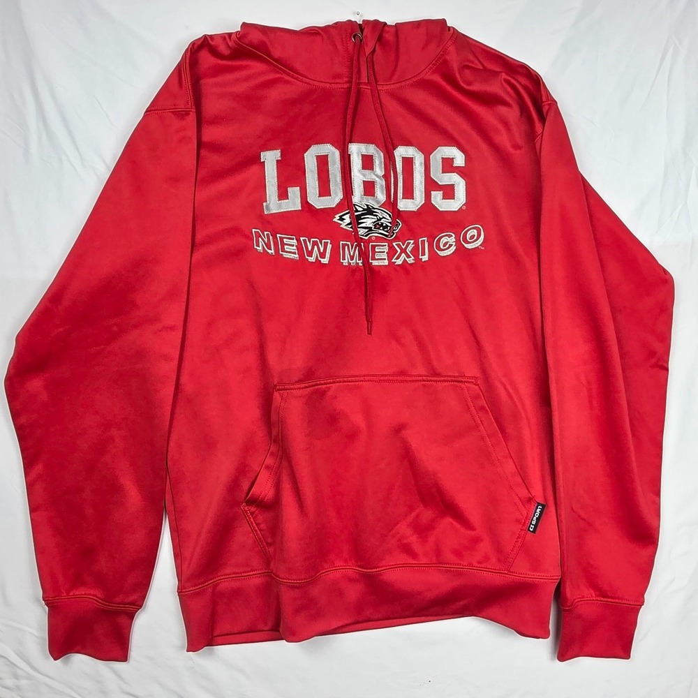 New Mexico Lobos Hoodie Mens Large Red CI Sport Embroidered Pullover UNM